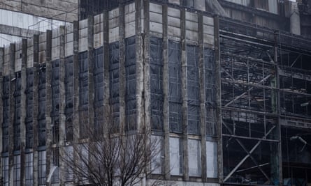 Damaged building exterior