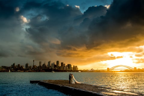Sam Yeldham’s photo of newlyweds in Sydney, Australia.