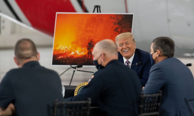 Trump meeting California governor, Gavin Newsom, and other officials to discuss the wildfires on Monday.