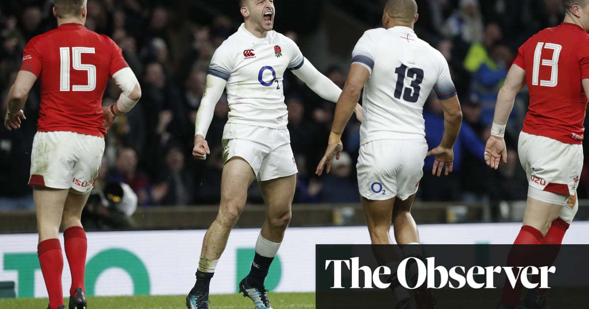Jonny May S Early Tries Take England Over The Line Against Battling Wales Sport The Guardian