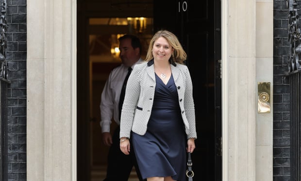 Karen Bradley leaves No 10 after being appointed as culture secretary.