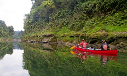 Canoeing on the Whanganui River, New Zealand