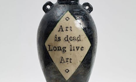 Detail from Grayson Perry’s urn created for the Glasgow School of Art fund
