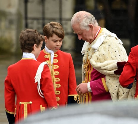 Prince George and King Charles III.