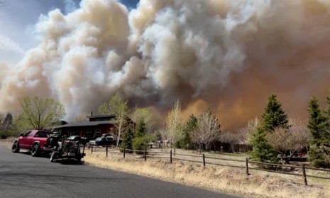 Smoke drifts from the Tunnel Fire north of Flagstaff, Arizona, this week.