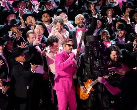 Ryan Gosling performs the song I’m Just Ken during the Oscars in 2024.