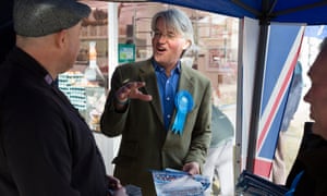 Andrew Mitchell MP canvassing in Boldmere, Sutton Coldfield, ahead of the elections.