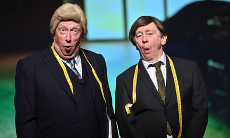 Still quoted with impressive regularity … Mark Williams and Paul Whitehouse in An Evening With The Fast Show. 