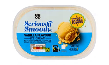 Co-op vanilla flavour ice-cream for the filter july 19 2025