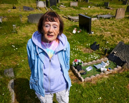Gina Jacobs at Landican cemetery.