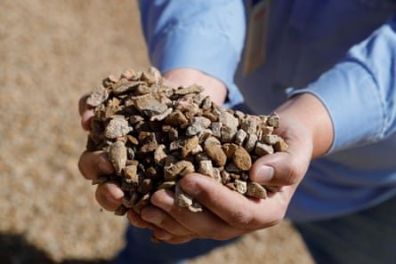 Rare earth ore from a mine in California