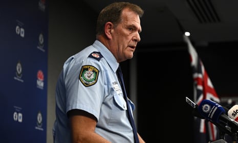 NSW police deputy commissioner David Hudson speaks to reporters on Wednesday about the counter-terror raids.
