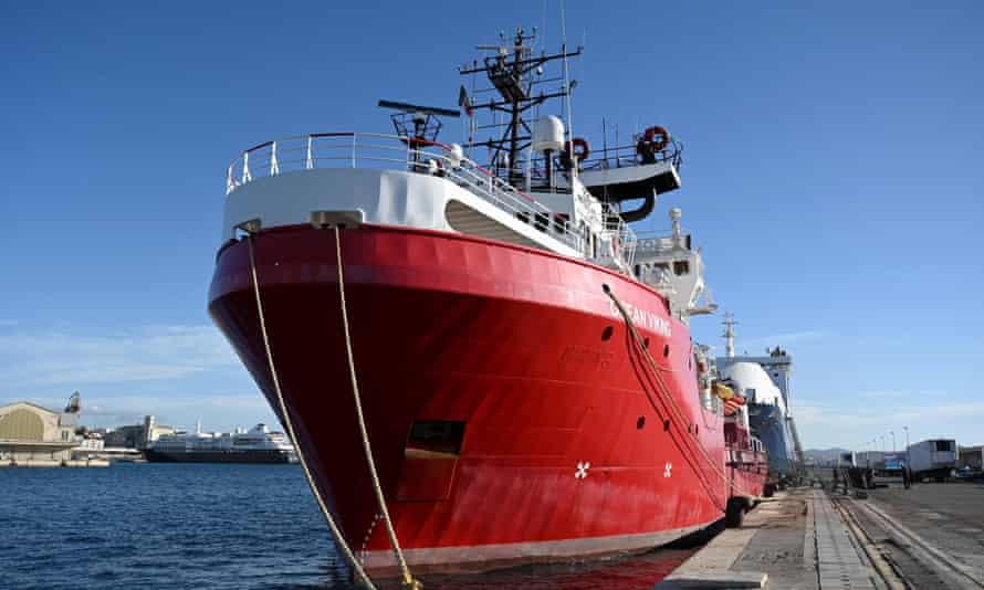 The Ocean Viking rescue ship discovered the wreckage of the migrant boat off the coast of Libya.