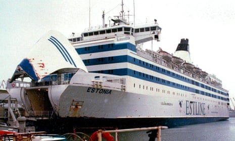 MS Estonia in dock