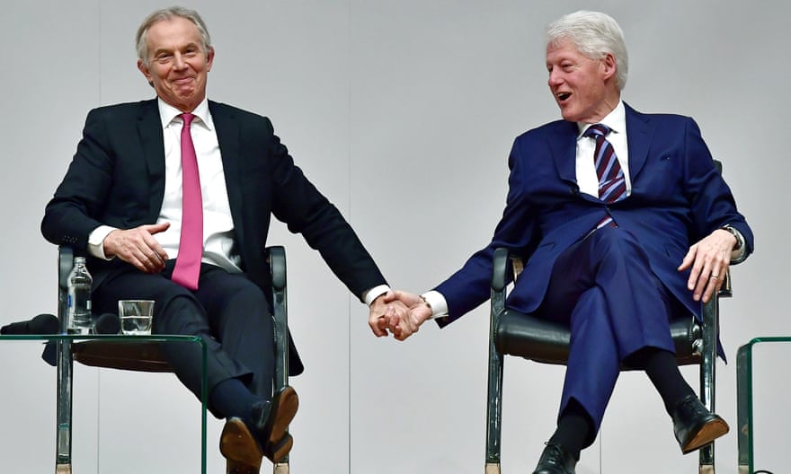 Tony Blair and Bill Clinton in Belfast in April 2018