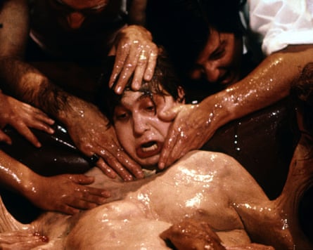 Society’s conclusion may be twisted, but the film portrays the affluent as seedy, entitled and repellent even before they turn into a living sludge.
