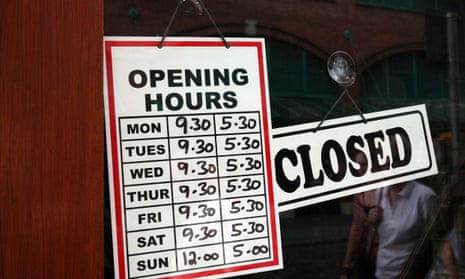 Larger shops can currently open for just six hours on Sunday. 