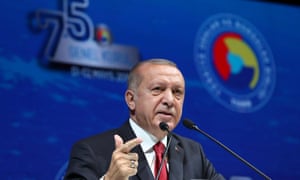 The Turkish president, Recep Tayyip ErdoÄan