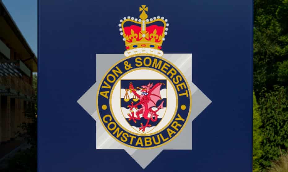 Avon and Somerset police badge.