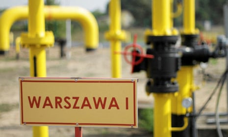 Gaz-System gas distribution station in Gustorzyn, central Poland.