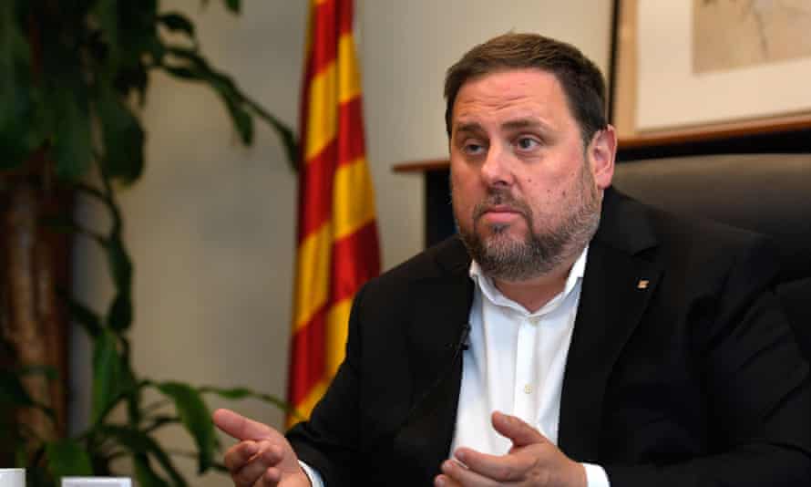 The former Catalan vice-president Oriol Junqueras
