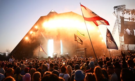 Glastonbury Pyramid stage, which will play host to Arctic Monkeys, Elton John and more this year.