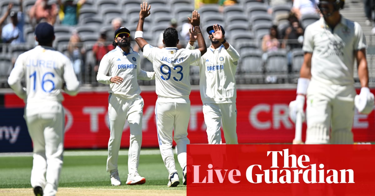 Australia v India: first men’s Test, day two – live