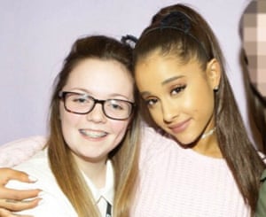Georgina Callander with Ariana Grande, pictured on Instagram two years ago.