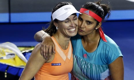 Martina Hingis and Sania Mirza clinch Australian Open doubles title |  Australian Open 2016 | The Guardian