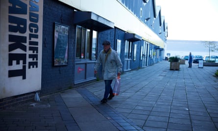 Radcliffe market in the Bury South constituency.