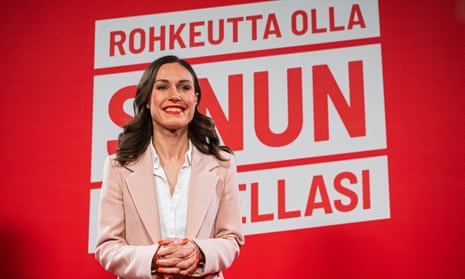 Marin's Social Democratic party improved its vote share and projected number of MPs but fell behind the National Coalition party and the nationalist Finns party