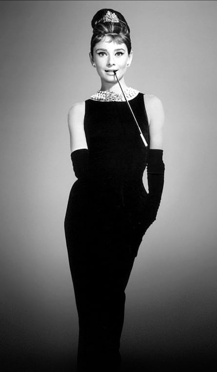 Audrey Hepburn in a black Givenchy shift in the 1961 film Breakfast at Tiffany’s.