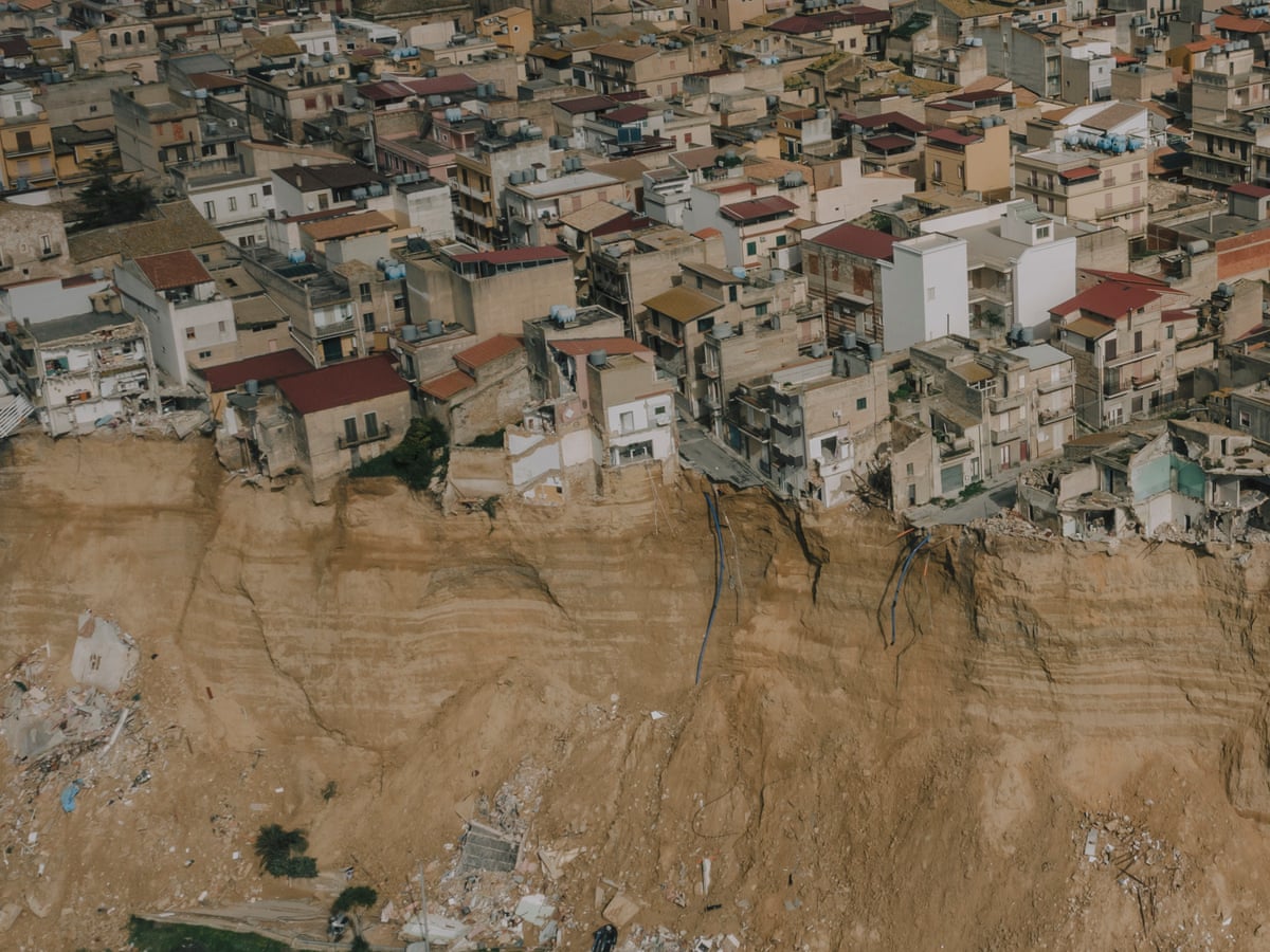 We've lost everything': anger and despair in Sicilian town collapsing after landslide | Italy | The Guardian