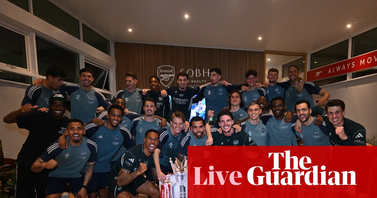 Arsenal crowned Premier League champions for first time in 22 years – live reaction