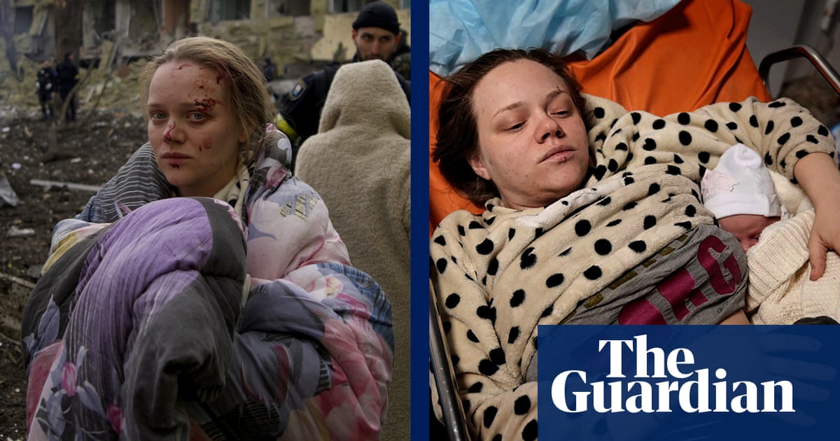 Woman who survived Mariupol maternity hospital airstrike recounts ordeal – video