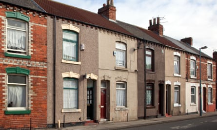 Terraced housing in Middlesbrough