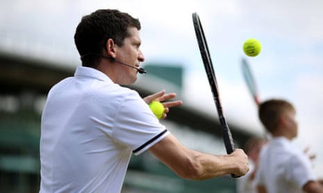 Tim Henman is left in a sweaty mess as heat bomb hits the Australian Open - forcing organisers to take drastic measures | Daily Mail Online Tim Henman is left in a sweaty mess as heat bomb hits the Australian Open - forcing organisers to take drastic measures | Daily Mail Online
