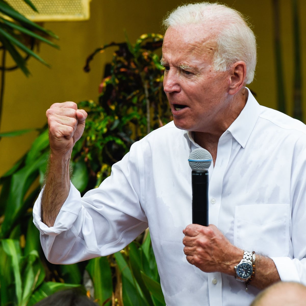Why Is Everyone Talking About Biden Confronting A Man Called Cornpop Us News The Guardian