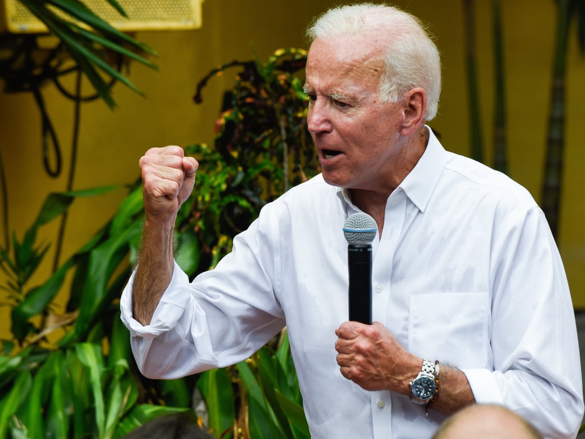 Why Is Everyone Talking About Biden Confronting A Man Called Cornpop Us News The Guardian