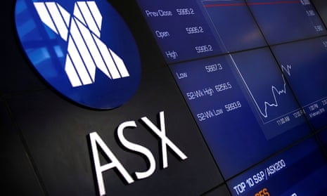 ASX sign at the Australian Stock Exchange