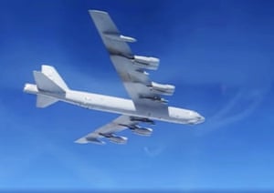 Baltic Sea: a US B-52H strategic bomber