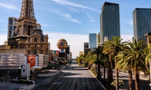After The End Of The World The Eerie Silence Of The Las Vegas Strip World News The Guardian