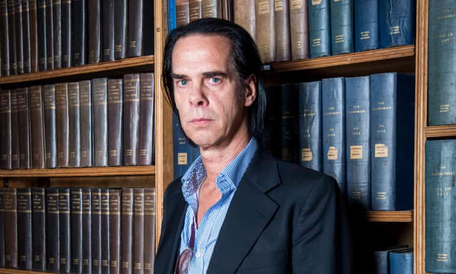 Nick Cave pictured at the Oxford Union, 1 May 2017.