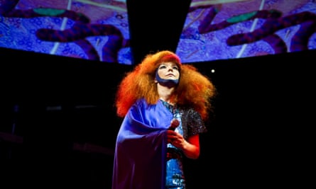 Björk performing live