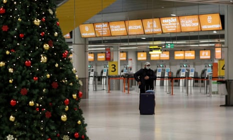 Check-in area of Gatwick at the end of November.
