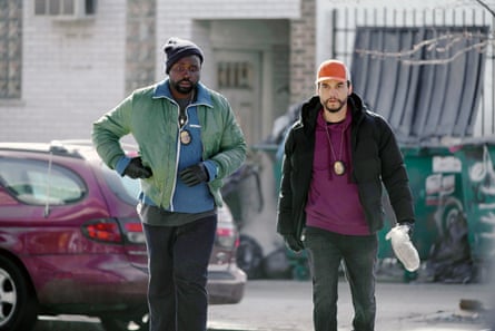 Brian Tyree Henry and Wagner Moura in Dope Thief.