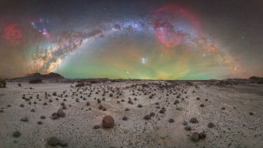 This photograph was captured in Argentina, Unesco world heritage site. Cancha de bochas has geological importance as the only place on Earth where the complete sequence of the Triassic Period can be observed, preserving key fossils from the earliest dinosaurs