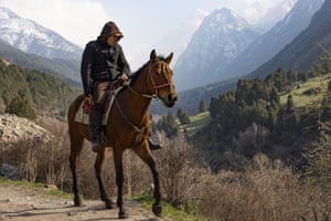 A rider in the “Switzerland of Central Asia”, Kyrgyzstan is dominated by the Tian Shan and Pamir mountain systems, which occupy approximately 65% of the national territory