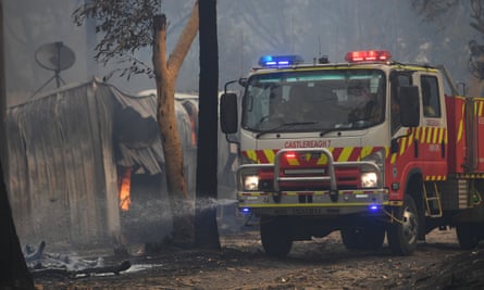 Fire on the Central Coast, north of Sydney, destroyed farm structures.