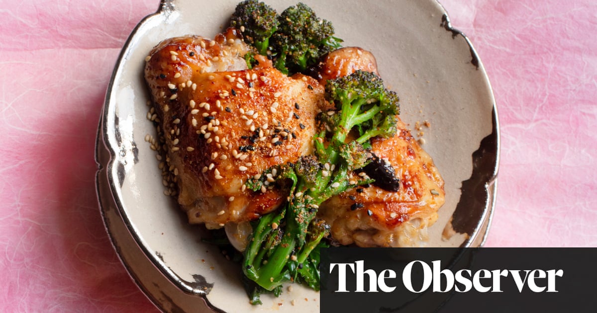 Nigel Slater’s recipes for chicken and soy sauce, and for hazelnut trifle
